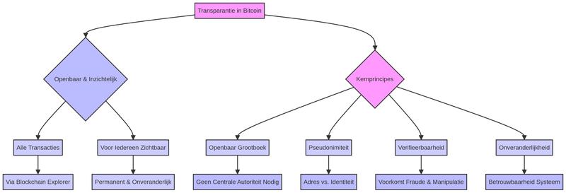 Transparantie in Bitcoin Infographic